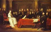 Sir David Wilkie Victoria holding a Privy Council meeting oil on canvas